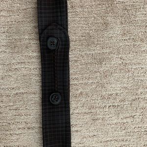 Plaid Raincoat belt